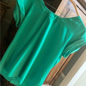 Green Ann Taylor blouse size 2